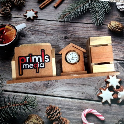 Customized Pen Stand / Wooden Pen Stand