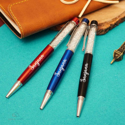 Customized Silver Crystal Pen